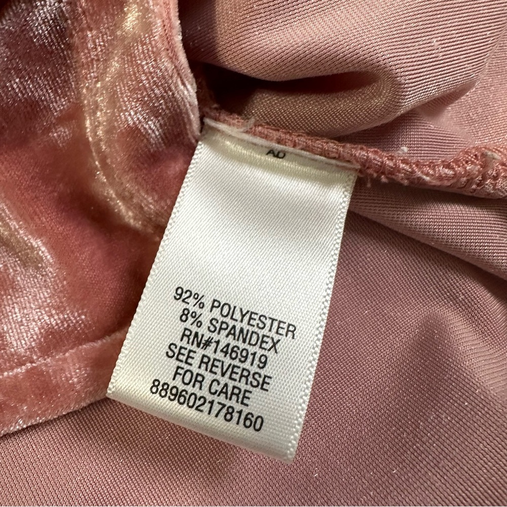 Candie's Pink Velvet Choker Tank top in Size S - Picture 12 of 14